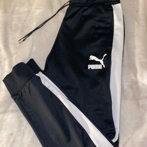 Puma Black and White Joggers